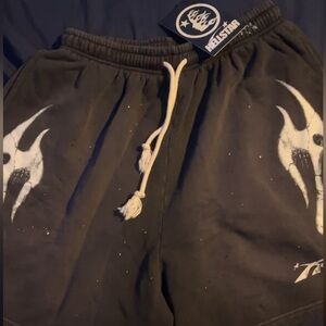 KILLSTAR Black Cargo Shorts for Men